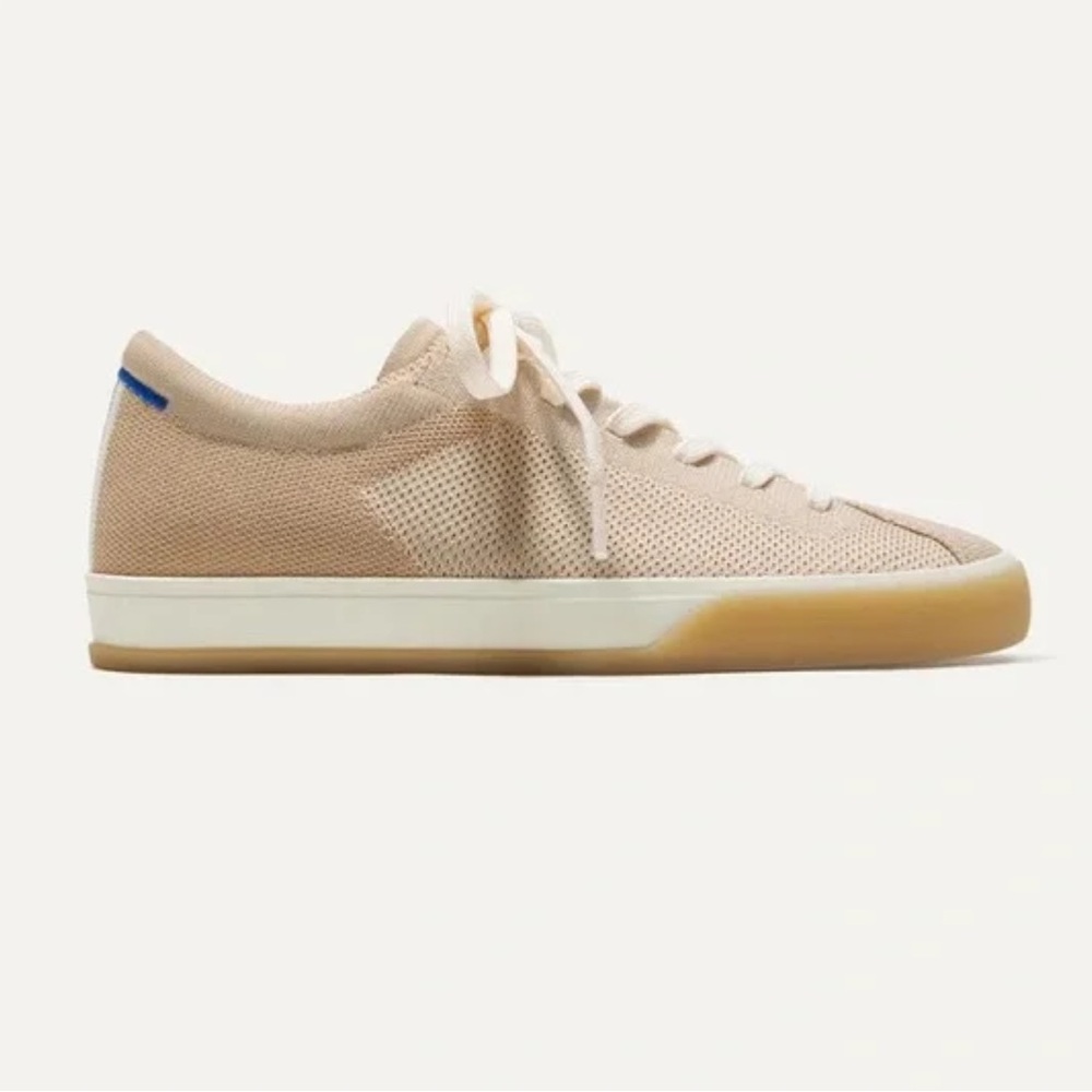 Rothy's Beige Low-Top Lace-Up Sneakers